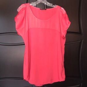 EXPRESS coral blouse. With sleeve cutouts. Size M.